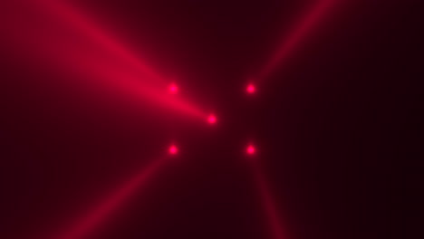 animation motion red glowing spotlight beams on dark background in stage