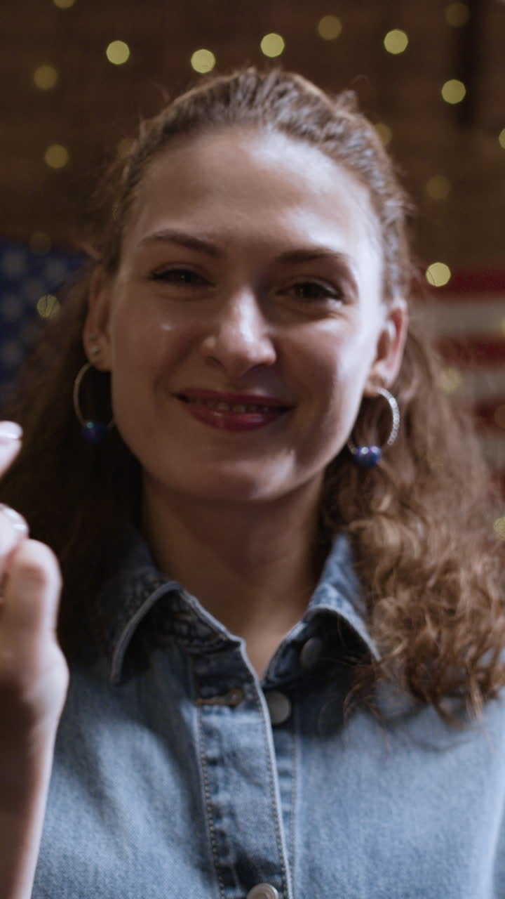 Woman Celebrating with Sparkler