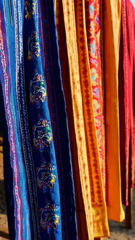 colorful traditional indian fabrics