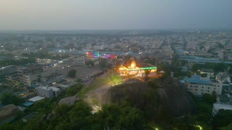 warangal railway station and govinda rajula gutta temple aerial view india