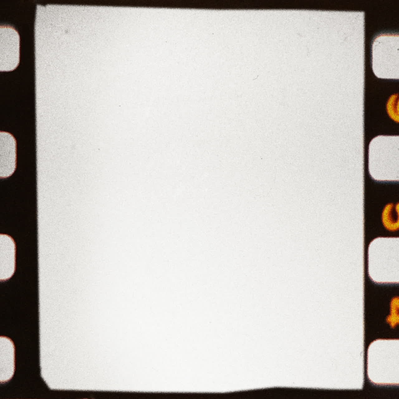 marco de película en blanco