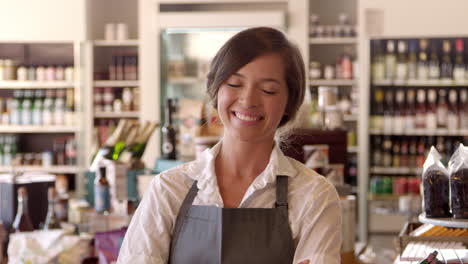 Portrait-Of-Female-Employee-In-Delicatessen-Shot-On-R3D