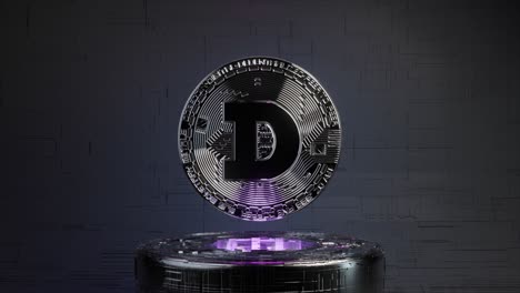 3d rendering of a digital coin