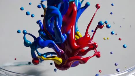 colorful liquid explosion