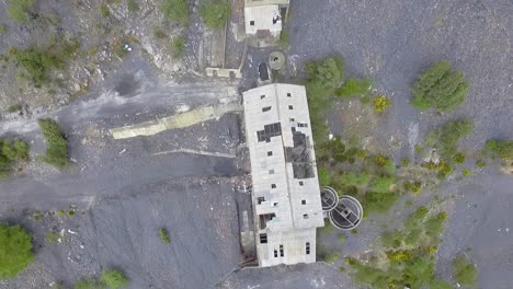 lavadero de carbón antiguo en vista aérea de palencia