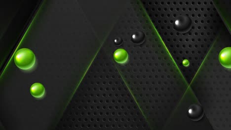 fondo de movimiento de tecnología futurista con líneas de neón verde