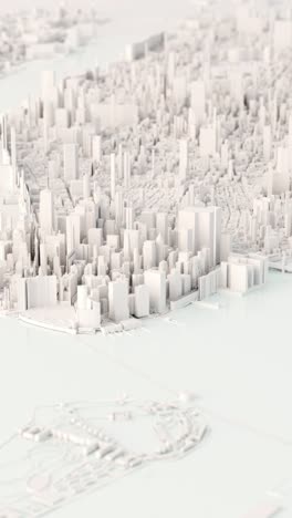 3d model of manhattan, new york city