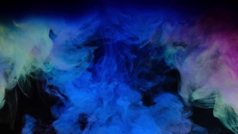 4k, color drops in water, abstract color mix, drop of ink color mix paint falling on water colorful ink in water, 4k footage,