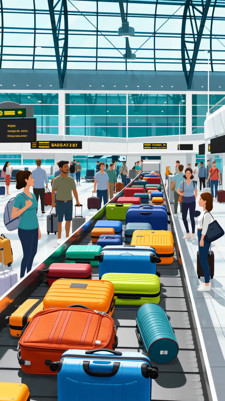 Luggage Carousel at the Airport