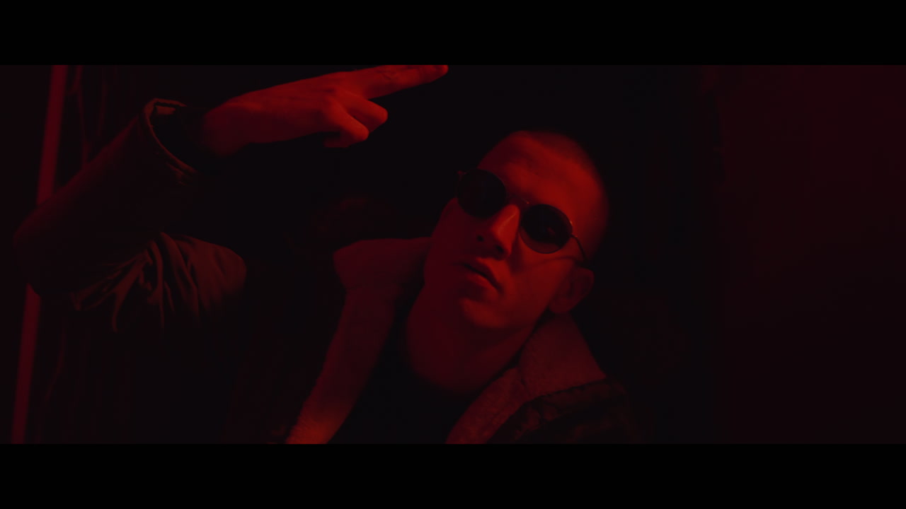 Red Light Portrait of a Man