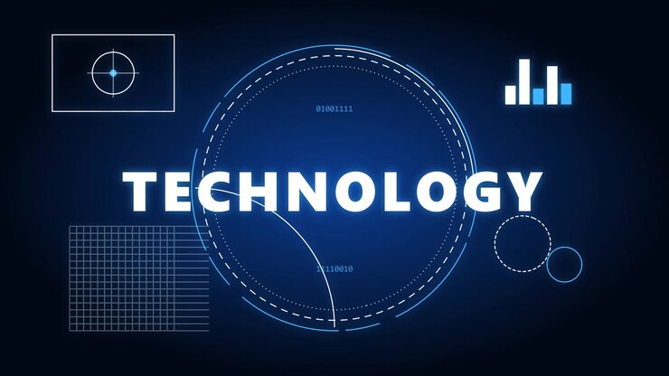 Interfaccia HUD di tecnologia digitale con codice binario e visualizzazione dati