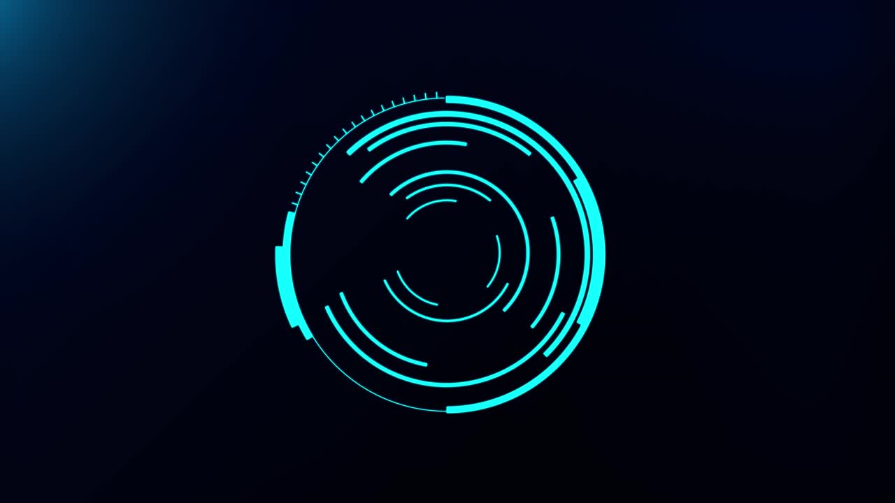 Hud circle interfaces modern cyberspace innovation hi tech futuristic display blue hologram