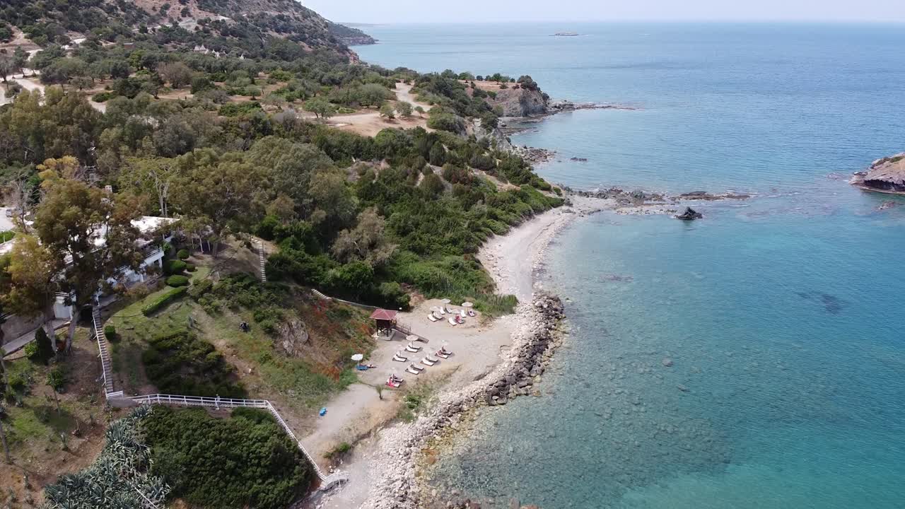 Amazing landscape from drone in Cyprus