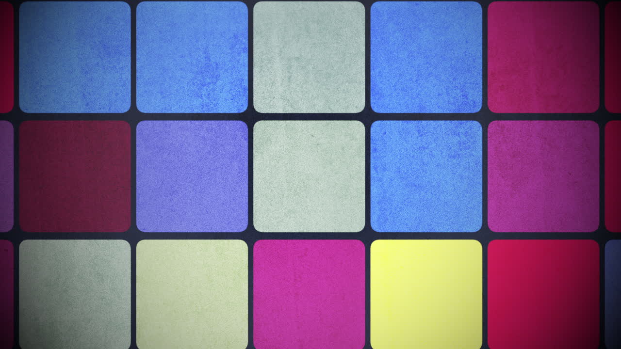 patrón de cuadrados de colores de movimiento 15