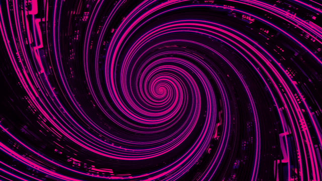 Abstract Neon Spiral