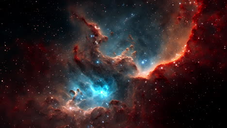 Animación-De-Volar-A-Través-De-Una-Nebulosa.