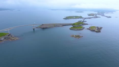 atlantic ocean road aerial footage norway