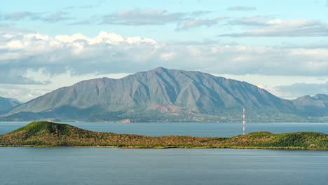 beautiful mont dore mountain in nouméa new caledonia, time lapse view