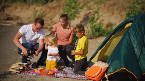 family camping trip