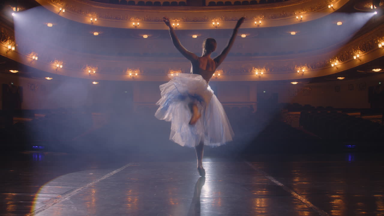Ballerina in a theatrical performance
