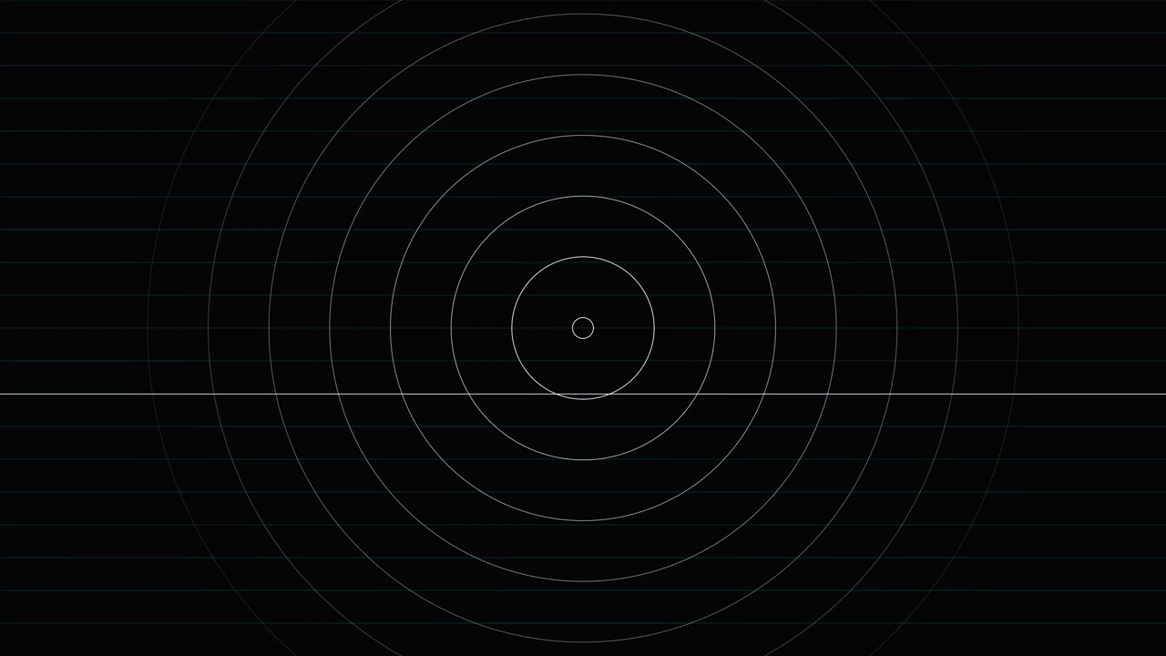 Abstract Digital Glitch and Geometric Circle Animation