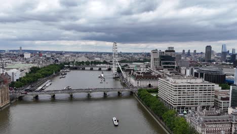 westminster bridge london uk aerial view