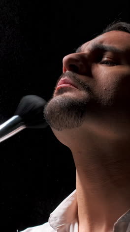 el afeitamiento del hombre