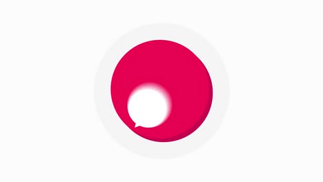 5 señales rojas superiores. diseño de botones en estilo plano sobre fondo blanco. gráfico de movimiento.
