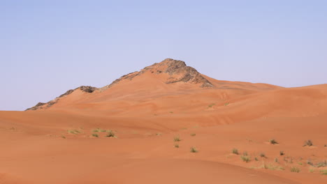 Limestone-Rock-Formation-At-Dubai-Desert-In-Fossil-Rock-At-Sharjah-In-United-Arab-Emirates