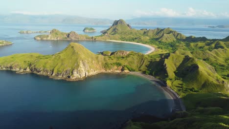 4k drone video of padar island in the komodo islands in indonesia