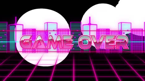 Animation-Von-Game-Over-Im-Digitalen-Raum-Mit-Stadtbild