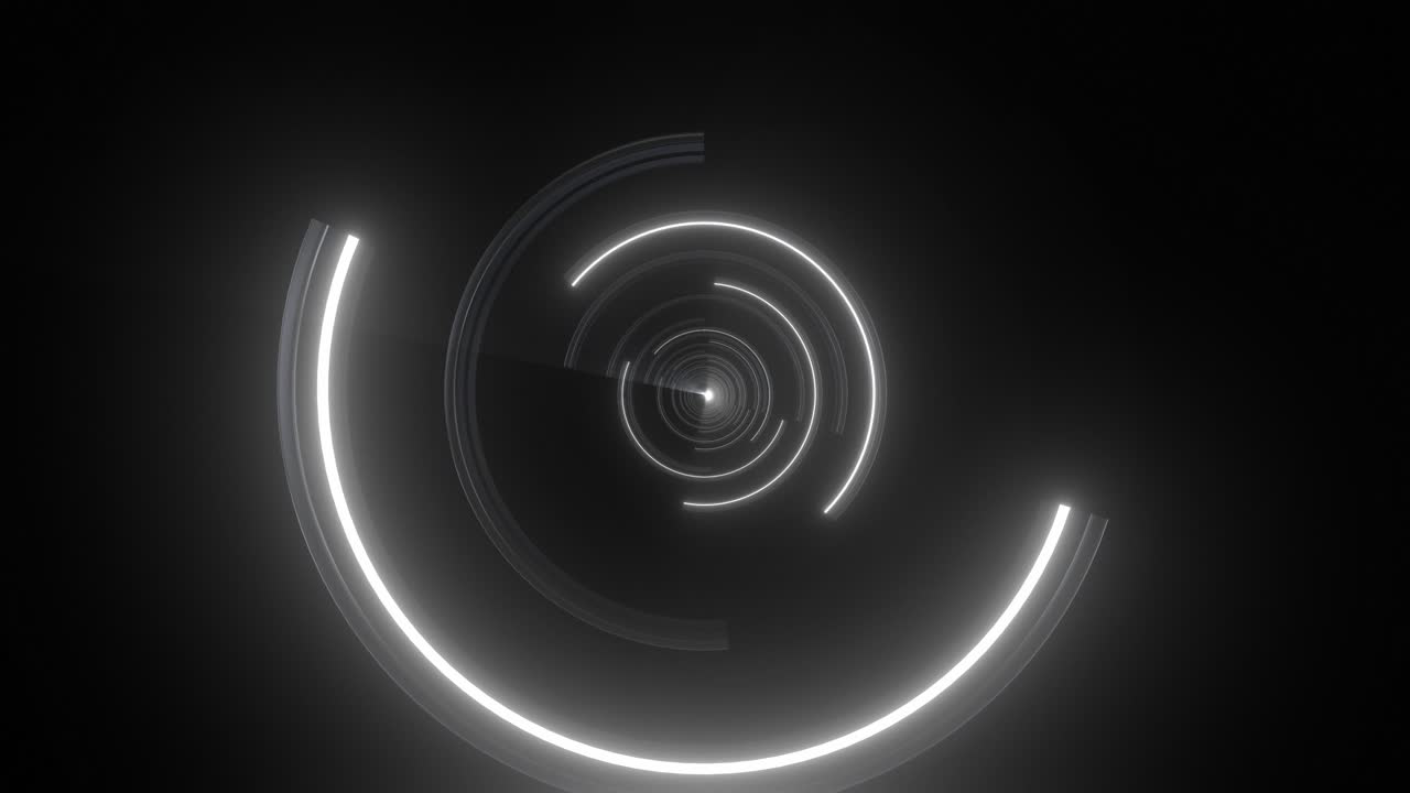 абстрактный светящийся круговой туннель