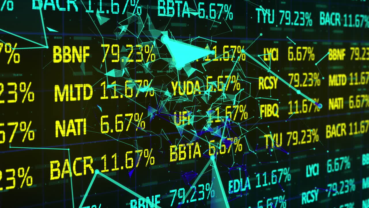 연결을 통해 금융 데이터 처리의 애니메이션