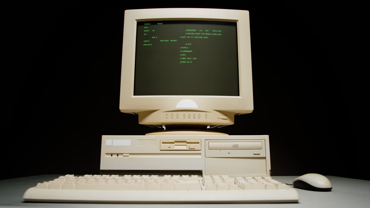 빈티지 데스크탑 컴퓨터