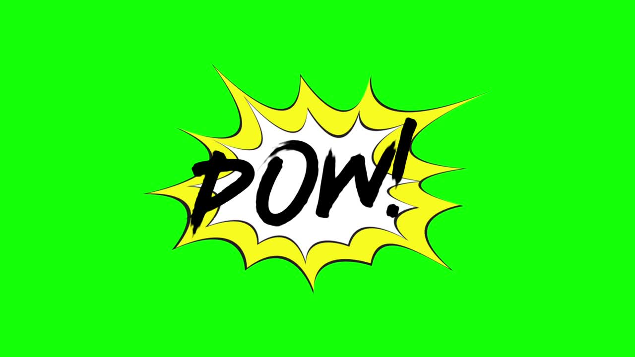 코 아트 스피치 버블 퍼스트 (bubble burst) - 크로마 키 (chroma key)