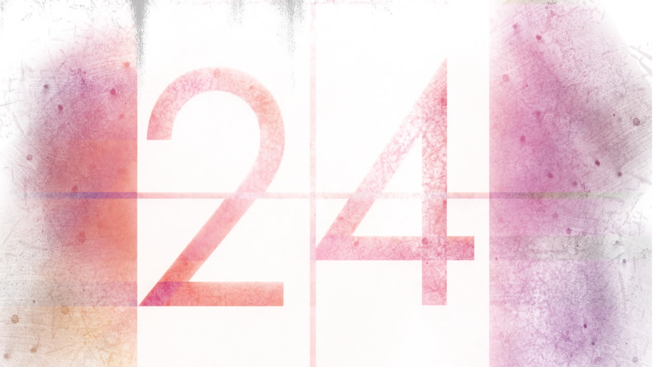 video animado de cuenta atrás en 4k