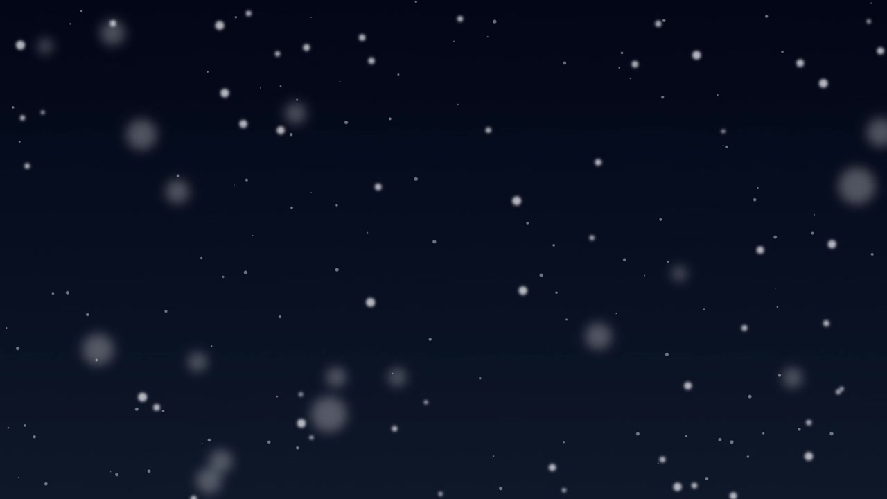 Soft White Particles Floating Against a Dark Blue Background