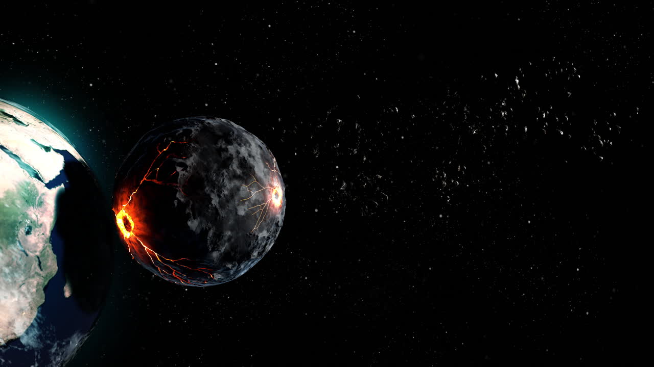 impacto de un asteroide en la tierra