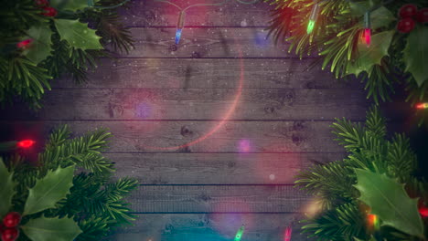 Animated-closeup-colorful-garland-and-Christmas-green-tree-branches-1