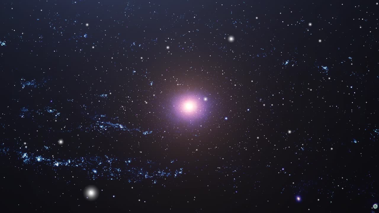 우주에서 움직이는 밝은 별