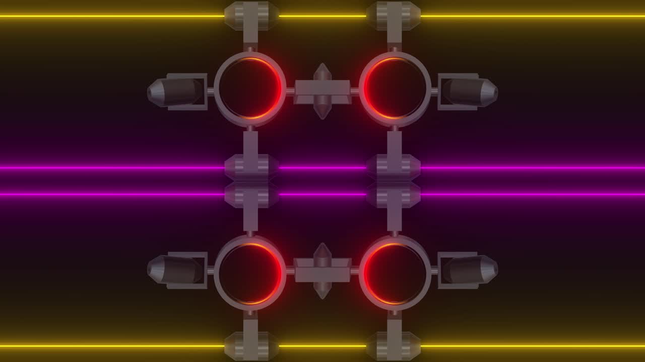 Abstrakte neon geometriske mønstre