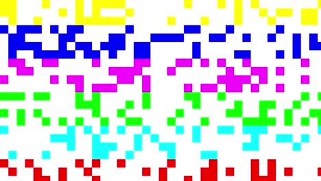 señal de cuadrados digitales multicolores