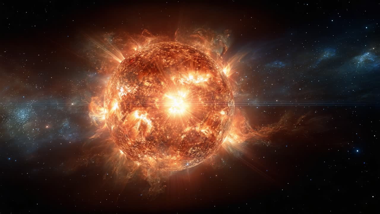 A Stunning Visual Representation of a Sun-Like Star Captured in Space, Showcasing the Vibrant Energy and Celestial Beauty of Stellar Phenomena in a Cosmic Background