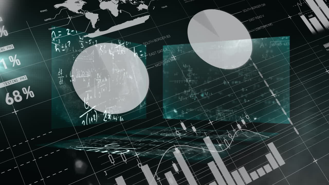 animación de ecuaciones en movimiento y procesamiento de gráficos de información estadística en la interfaz