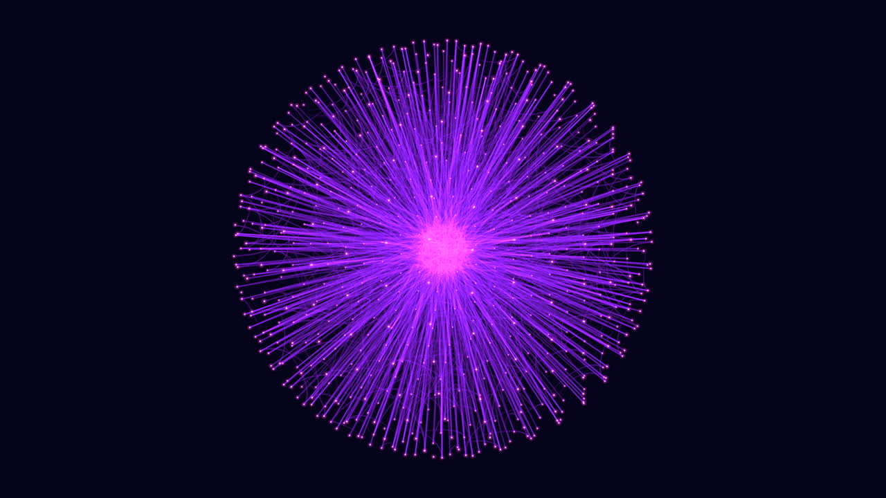 Mysterious purple circle with intriguing lines and dots