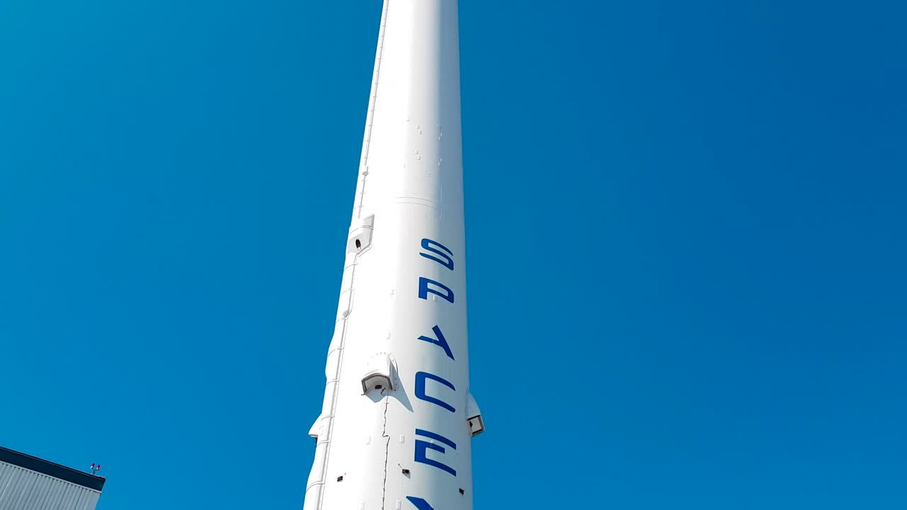 SpaceX Falcon 9 Rocket Booster Outdoor Exhibit