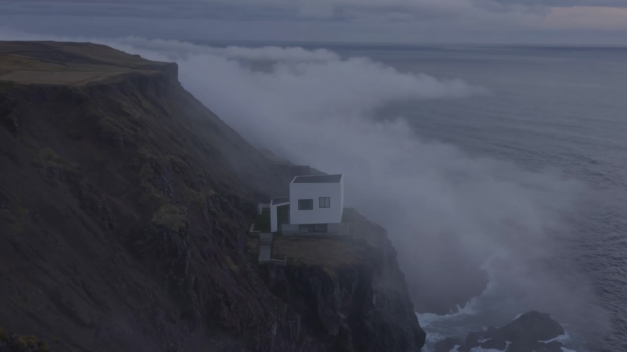 Modern Cliffside House in Iceland