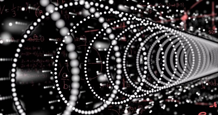 Animation of mathematical equations over spots