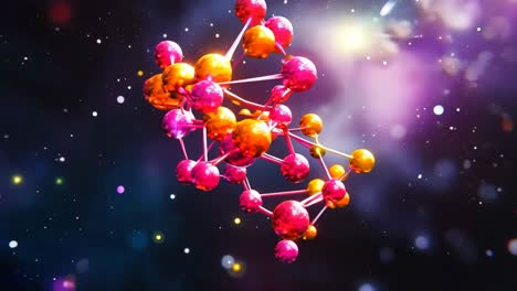 a 3d rendering of a molecular model of a molecule