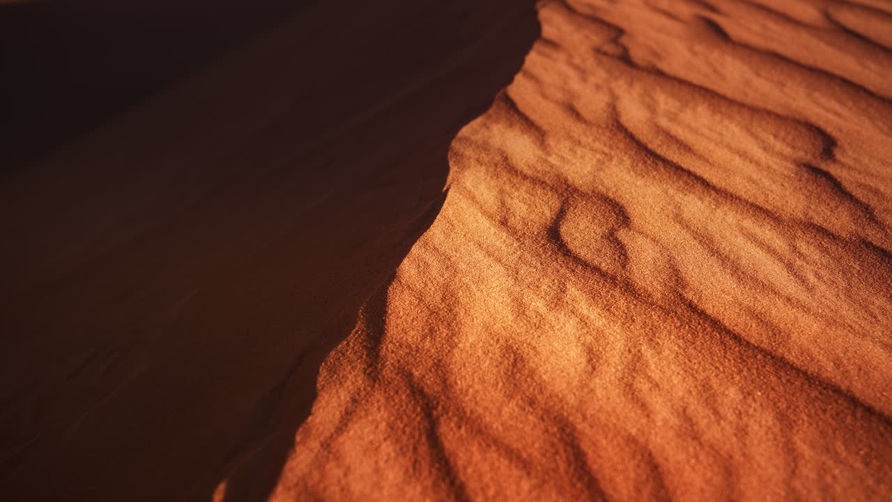 Close-up of Red Desert Sand Dune